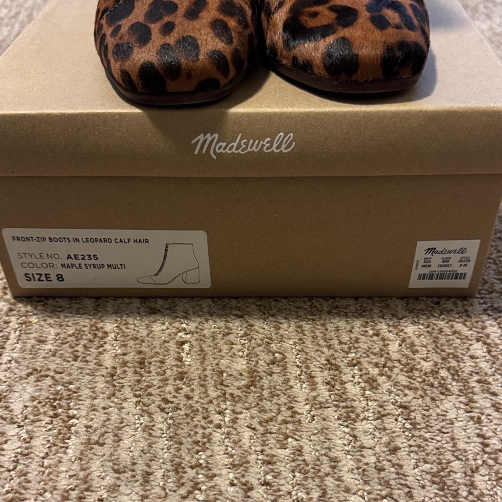 Madewell Leopard Print Ankle Booties - Picture 2 of 3